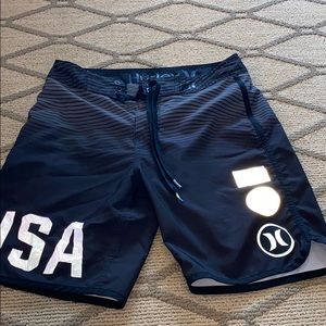 Hurley trunks.